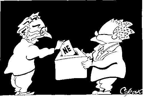 CORAX karikatura