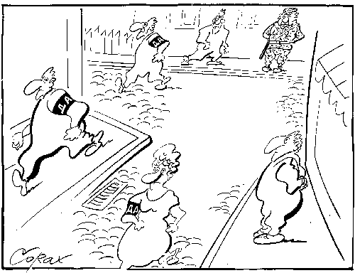 CORAX karikatura