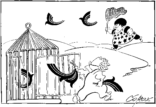 CORAX karikatura